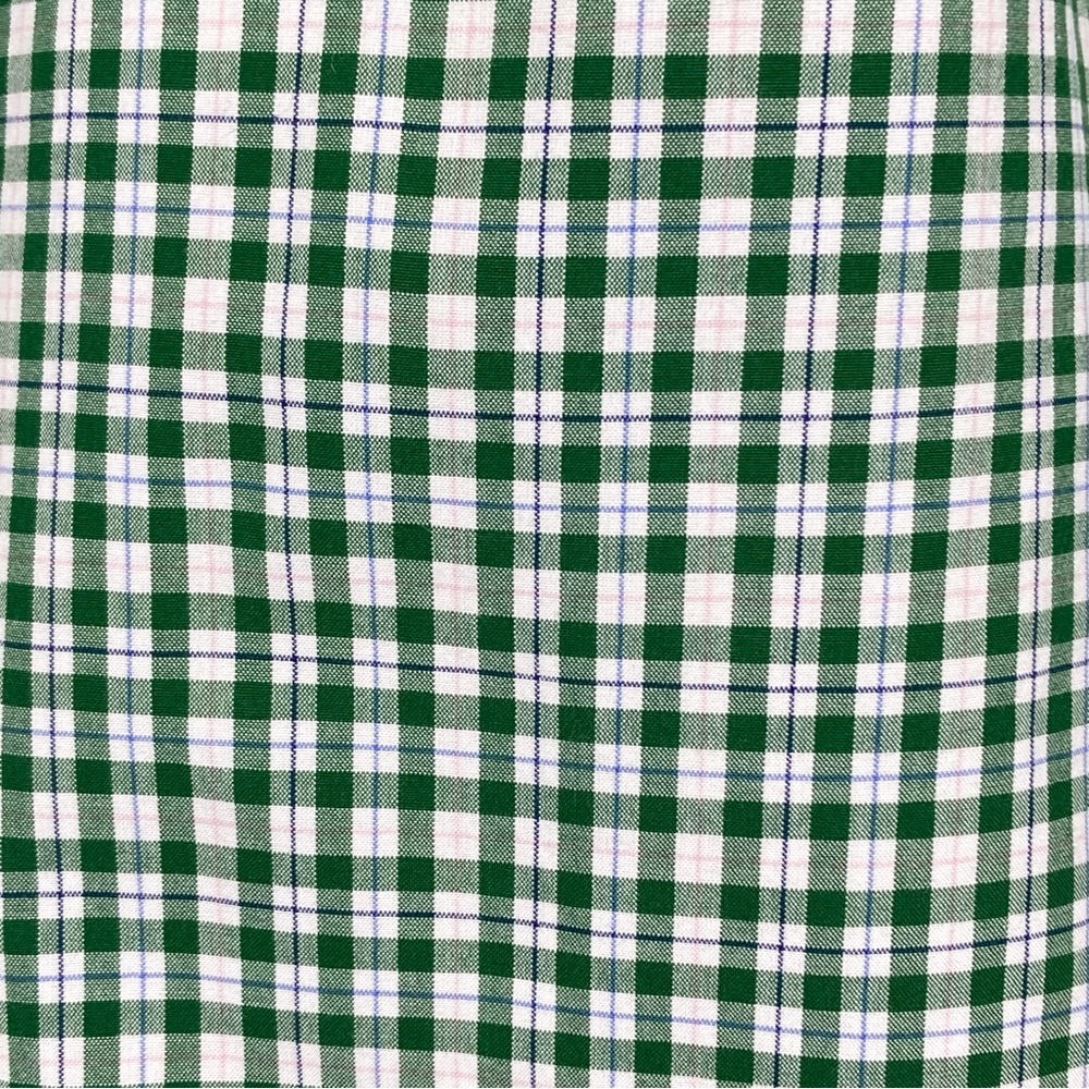 Polo Ralph Lauren Men’s Button Front Shirt Green Mini Gingham Large Cotton - Picture 8 of 16